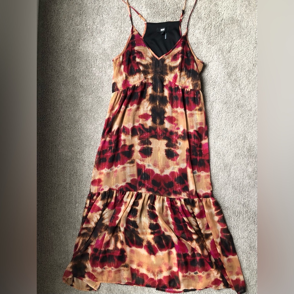 DKNY Size Small Boho Summer Maxi Dress